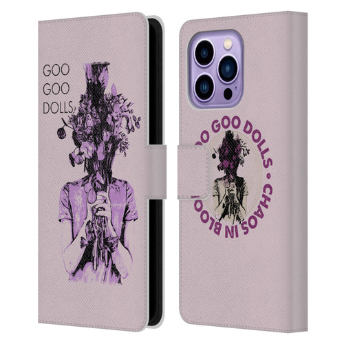 Goo Goo Dolls Graphics Chaos In Bloom Leather Book Wallet Case Cover For Apple iPhone 14 Pro Max