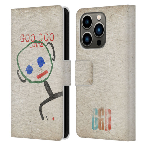 Goo Goo Dolls Graphics Throwback Super Star Guy Leather Book Wallet Case Cover For Apple iPhone 14 Pro
