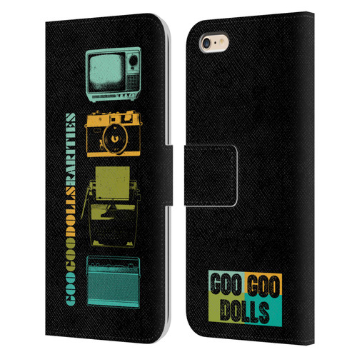 Goo Goo Dolls Graphics Rarities Vintage Leather Book Wallet Case Cover For Apple iPhone 6 Plus / iPhone 6s Plus