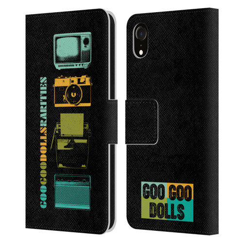 Goo Goo Dolls Graphics Rarities Vintage Leather Book Wallet Case Cover For Apple iPhone XR