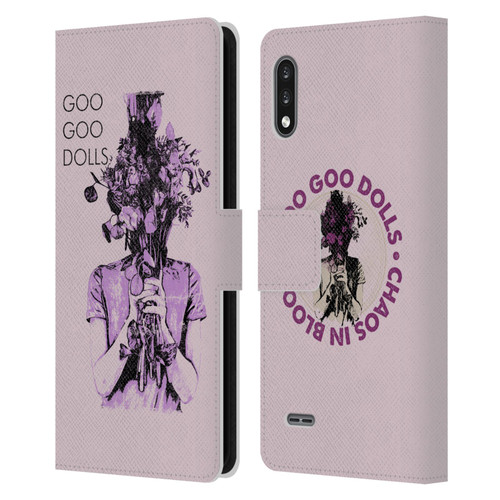 Goo Goo Dolls Graphics Chaos In Bloom Leather Book Wallet Case Cover For LG K22
