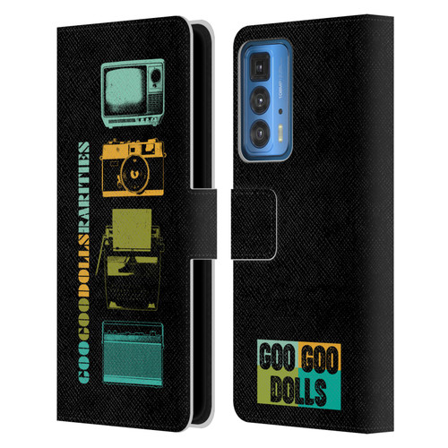 Goo Goo Dolls Graphics Rarities Vintage Leather Book Wallet Case Cover For Motorola Edge 20 Pro