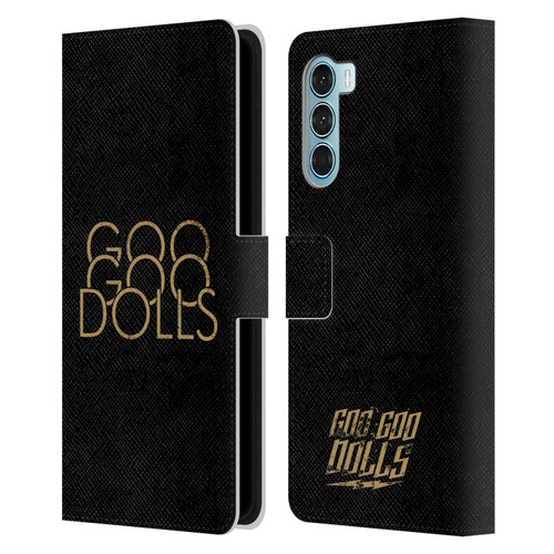 Goo Goo Dolls Graphics Stacked Gold Leather Book Wallet Case Cover For Motorola Edge S30 / Moto G200 5G
