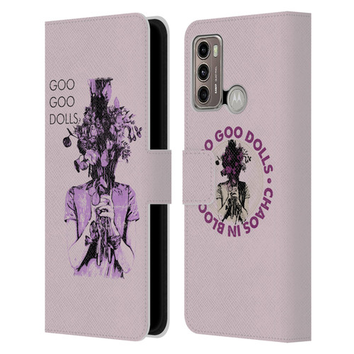 Goo Goo Dolls Graphics Chaos In Bloom Leather Book Wallet Case Cover For Motorola Moto G60 / Moto G40 Fusion