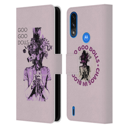 Goo Goo Dolls Graphics Chaos In Bloom Leather Book Wallet Case Cover For Motorola Moto E7 Power / Moto E7i Power