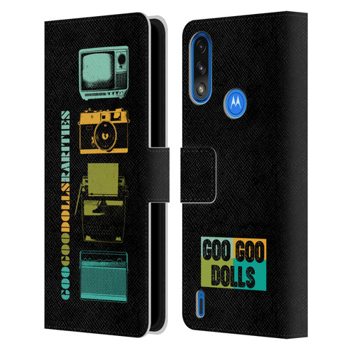 Goo Goo Dolls Graphics Rarities Vintage Leather Book Wallet Case Cover For Motorola Moto E7 Power / Moto E7i Power