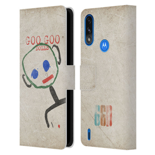 Goo Goo Dolls Graphics Throwback Super Star Guy Leather Book Wallet Case Cover For Motorola Moto E7 Power / Moto E7i Power