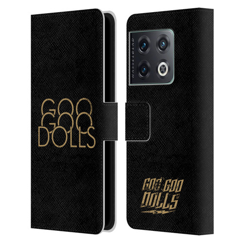 Goo Goo Dolls Graphics Stacked Gold Leather Book Wallet Case Cover For OnePlus 10 Pro