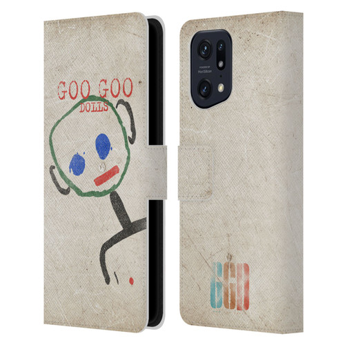 Goo Goo Dolls Graphics Throwback Super Star Guy Leather Book Wallet Case Cover For OPPO Find X5
