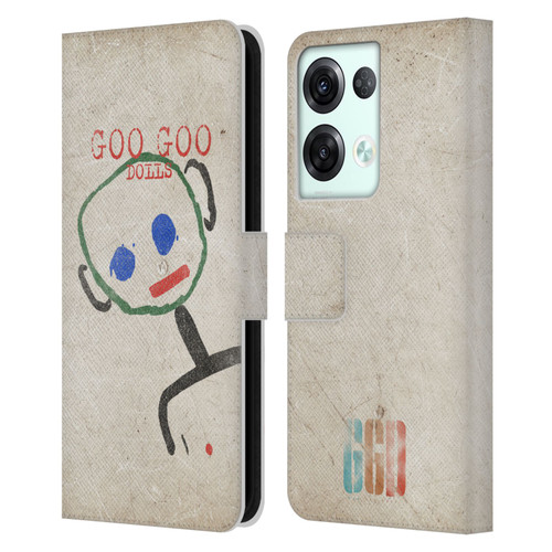 Goo Goo Dolls Graphics Throwback Super Star Guy Leather Book Wallet Case Cover For OPPO Reno8 Pro
