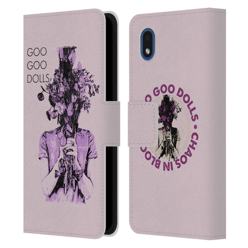 Goo Goo Dolls Graphics Chaos In Bloom Leather Book Wallet Case Cover For Samsung Galaxy A01 Core (2020)