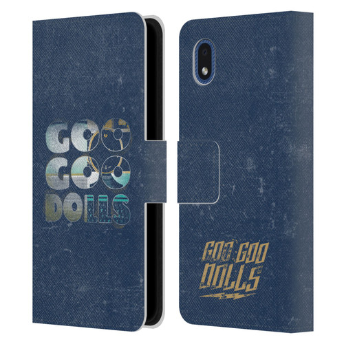 Goo Goo Dolls Graphics Rarities Bold Letters Leather Book Wallet Case Cover For Samsung Galaxy A01 Core (2020)