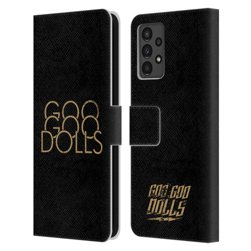 Goo Goo Dolls Graphics Stacked Gold Leather Book Wallet Case Cover For Samsung Galaxy A13 (2022)