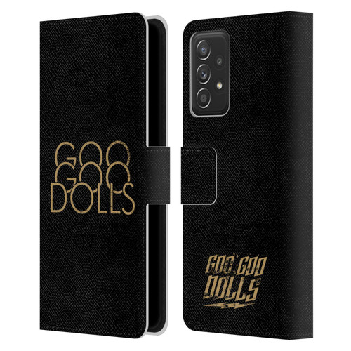 Goo Goo Dolls Graphics Stacked Gold Leather Book Wallet Case Cover For Samsung Galaxy A52 / A52s / 5G (2021)