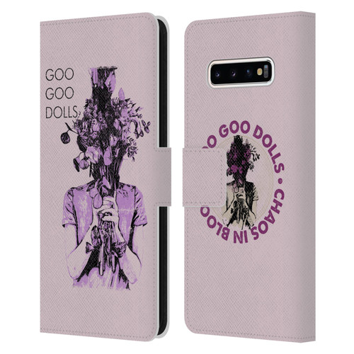 Goo Goo Dolls Graphics Chaos In Bloom Leather Book Wallet Case Cover For Samsung Galaxy S10+ / S10 Plus
