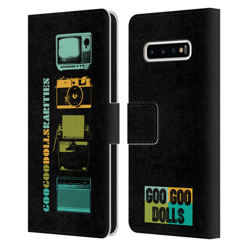 Goo Goo Dolls Graphics Rarities Vintage Leather Book Wallet Case Cover For Samsung Galaxy S10+ / S10 Plus