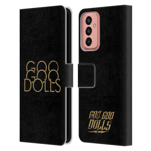 Goo Goo Dolls Graphics Stacked Gold Leather Book Wallet Case Cover For Samsung Galaxy M13 (2022)