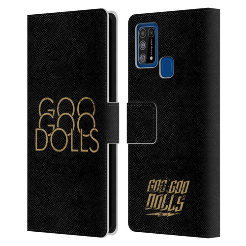 Goo Goo Dolls Graphics Stacked Gold Leather Book Wallet Case Cover For Samsung Galaxy M31 (2020)