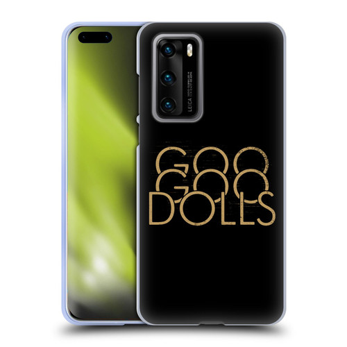 Goo Goo Dolls Graphics Stacked Gold Soft Gel Case for Huawei P40 5G