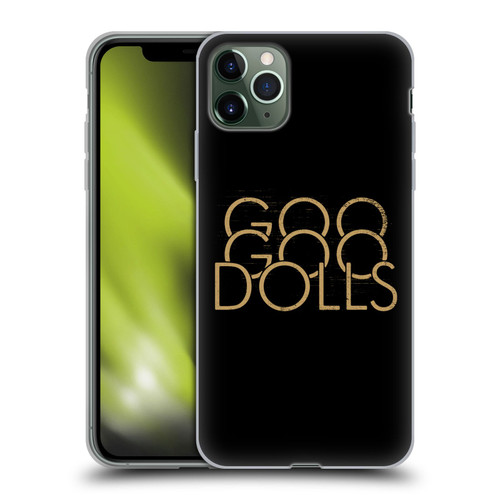 Goo Goo Dolls Graphics Stacked Gold Soft Gel Case for Apple iPhone 11 Pro Max