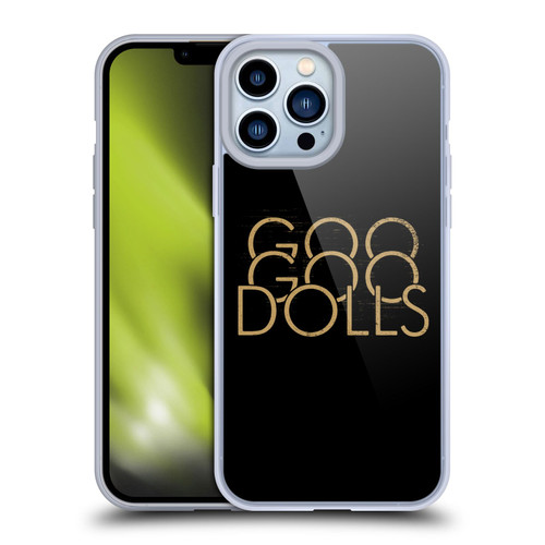 Goo Goo Dolls Graphics Stacked Gold Soft Gel Case for Apple iPhone 13 Pro Max