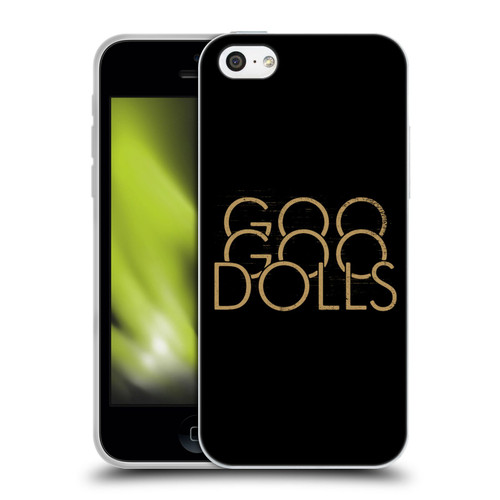 Goo Goo Dolls Graphics Stacked Gold Soft Gel Case for Apple iPhone 5c