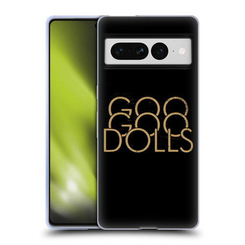 Goo Goo Dolls Graphics Stacked Gold Soft Gel Case for Google Pixel 7 Pro