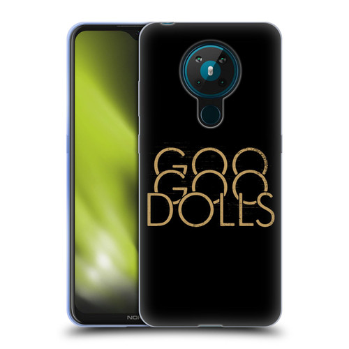 Goo Goo Dolls Graphics Stacked Gold Soft Gel Case for Nokia 5.3