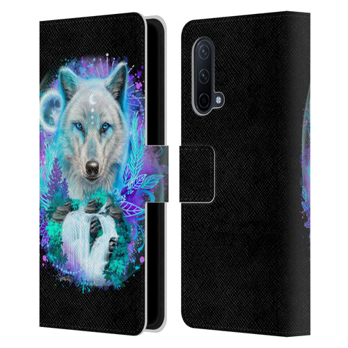 Sheena Pike Animals Winter Wolf Spirit & Waterfall Leather Book Wallet Case Cover For OnePlus Nord CE 5G