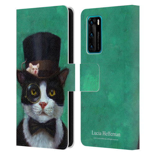 Lucia Heffernan Art Tuxedo Leather Book Wallet Case Cover For Huawei P40 5G