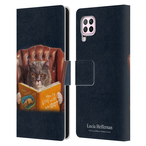 Lucia Heffernan Art Cat Self Help Leather Book Wallet Case Cover For Huawei Nova 6 SE / P40 Lite