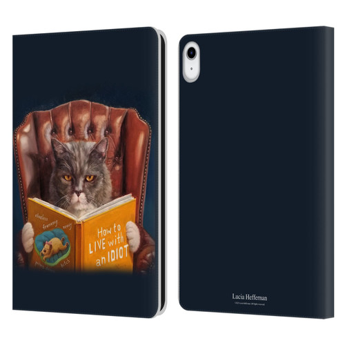 Lucia Heffernan Art Cat Self Help Leather Book Wallet Case Cover For Apple iPad 10.9 (2022)