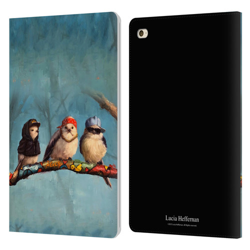 Lucia Heffernan Art Birdz In Da Hood Leather Book Wallet Case Cover For Apple iPad mini 4