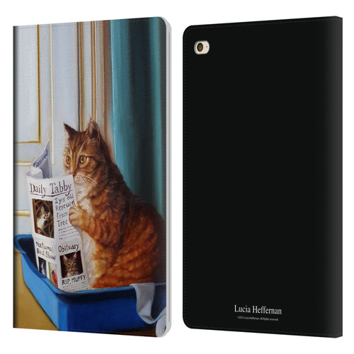 Lucia Heffernan Art Kitty Throne Leather Book Wallet Case Cover For Apple iPad mini 4