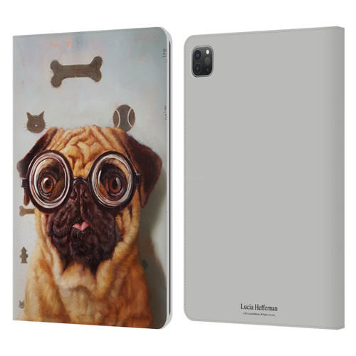 Lucia Heffernan Art Canine Eye Exam Leather Book Wallet Case Cover For Apple iPad Pro 11 2020 / 2021 / 2022