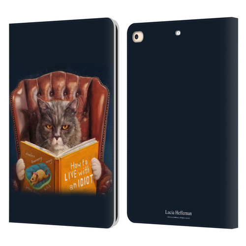 Lucia Heffernan Art Cat Self Help Leather Book Wallet Case Cover For Apple iPad 9.7 2017 / iPad 9.7 2018
