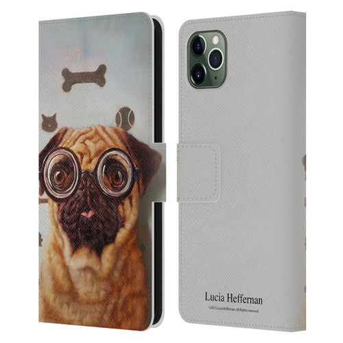 Lucia Heffernan Art Canine Eye Exam Leather Book Wallet Case Cover For Apple iPhone 11 Pro Max