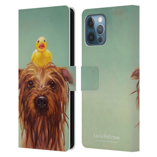 Lucia Heffernan Art Bath Time Leather Book Wallet Case Cover For Apple iPhone 12 Pro Max