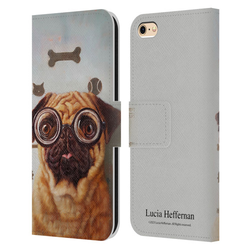 Lucia Heffernan Art Canine Eye Exam Leather Book Wallet Case Cover For Apple iPhone 6 / iPhone 6s