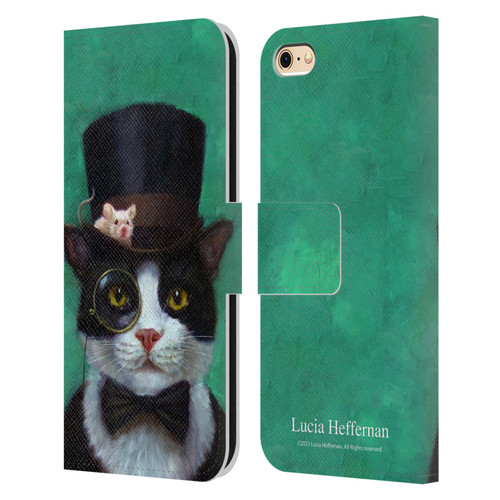 Lucia Heffernan Art Tuxedo Leather Book Wallet Case Cover For Apple iPhone 6 / iPhone 6s