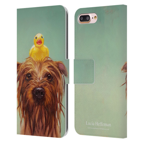 Lucia Heffernan Art Bath Time Leather Book Wallet Case Cover For Apple iPhone 7 Plus / iPhone 8 Plus
