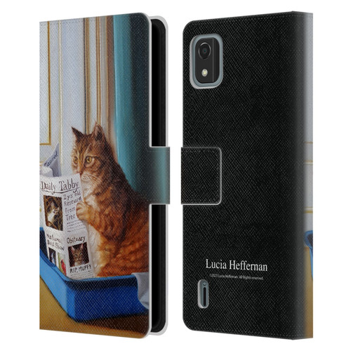 Lucia Heffernan Art Kitty Throne Leather Book Wallet Case Cover For Nokia C2 2nd Edition
