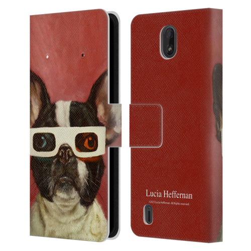 Lucia Heffernan Art 3D Dog Leather Book Wallet Case Cover For Nokia C01 Plus/C1 2nd Edition