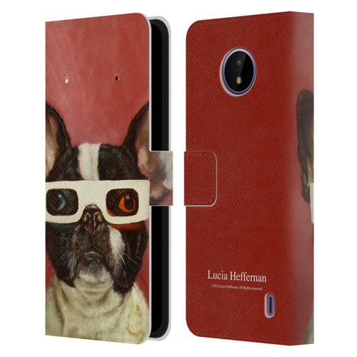 Lucia Heffernan Art 3D Dog Leather Book Wallet Case Cover For Nokia C10 / C20