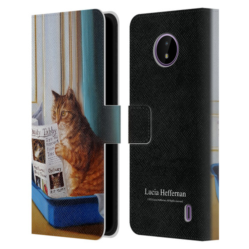 Lucia Heffernan Art Kitty Throne Leather Book Wallet Case Cover For Nokia C10 / C20
