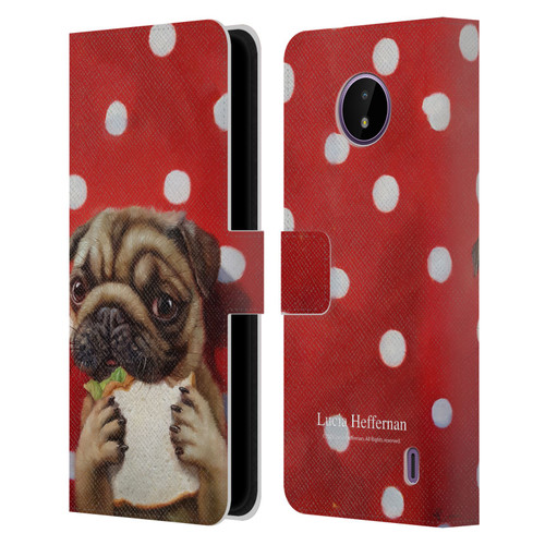 Lucia Heffernan Art Pugalicious Leather Book Wallet Case Cover For Nokia C10 / C20