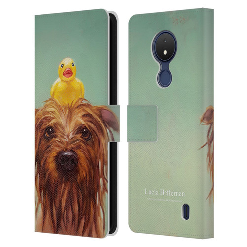 Lucia Heffernan Art Bath Time Leather Book Wallet Case Cover For Nokia C21