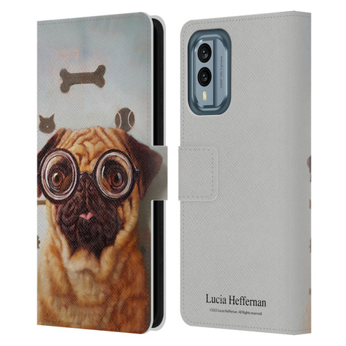 Lucia Heffernan Art Canine Eye Exam Leather Book Wallet Case Cover For Nokia X30