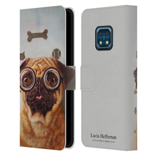 Lucia Heffernan Art Canine Eye Exam Leather Book Wallet Case Cover For Nokia XR20