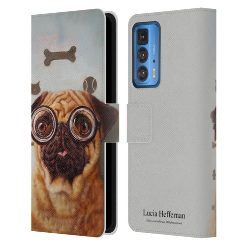Lucia Heffernan Art Canine Eye Exam Leather Book Wallet Case Cover For Motorola Edge 20 Pro